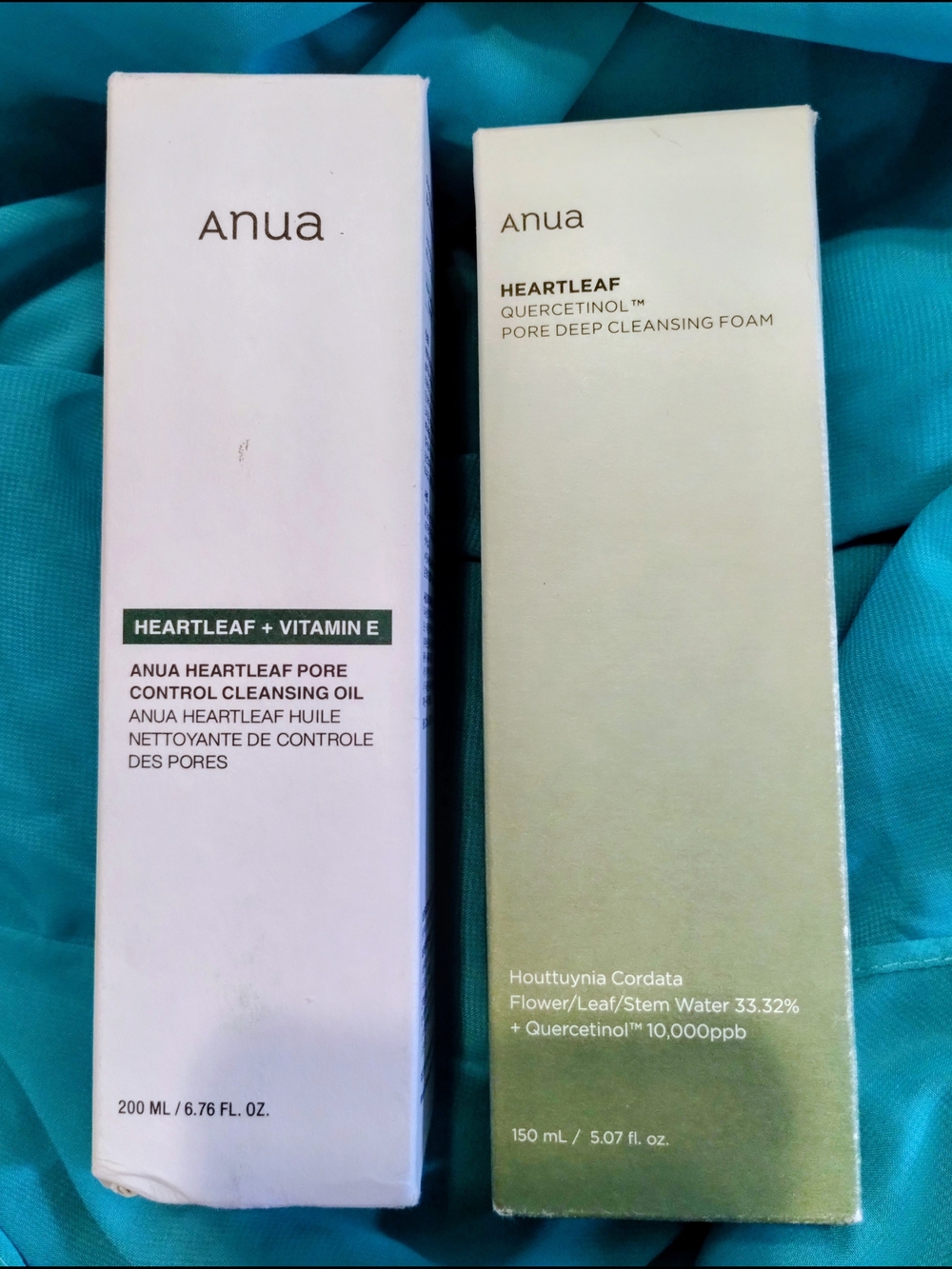 Anua Heartleaf Cleansing Set - White & Olive Green Packaging🌷🎉